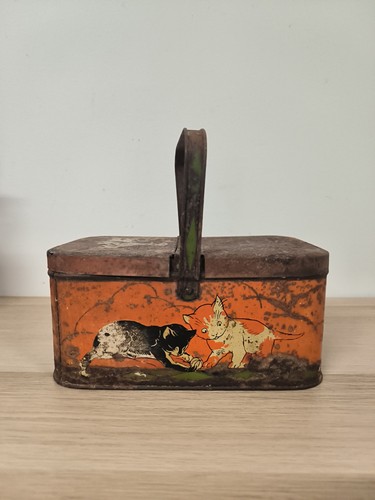 Ancienne boite panier gouter - /,